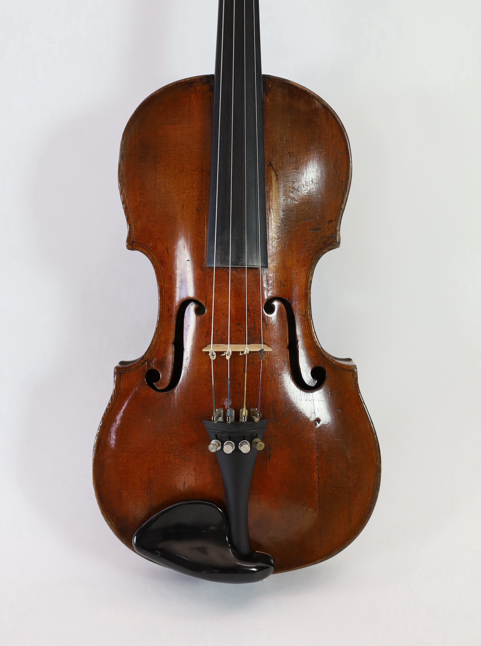 A 19th century violin attributed to Klotz school, length of back 35.5 cm